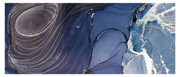 Tablou - Cerneală marmorată (120x50 cm)