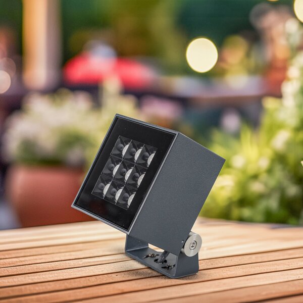 BRUMBERG Blokk LED spot de suprafață pentru exterior 11x11cm, Negru, Metal, Modern