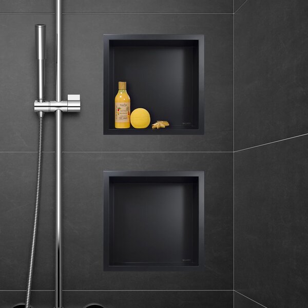 Balneo Wall-Box One Black raft de nișă 60 cm negru OB-BL3