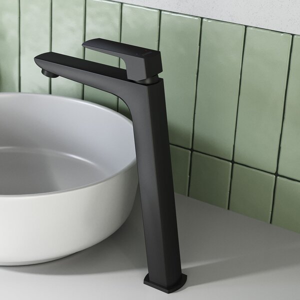 Ferro Vitto VerdeLine baterie lavoar stativ negru BVI2LVLBL