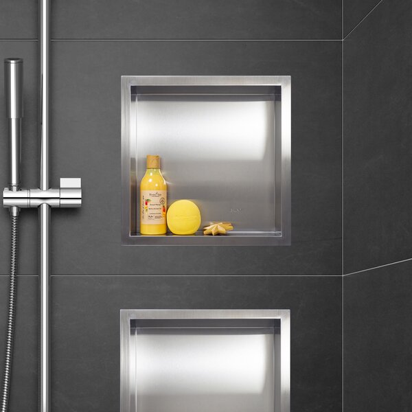 Balneo Wall-Box One Inox raft de nișă 30 cm oţel OB-IN1