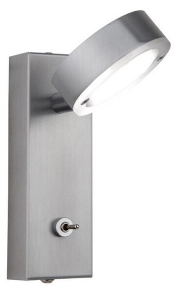 Busch Saturna aplică LED, de înaltă calitate, comutator, Metalic, Camera de zi / sufragerie, Metal, Modern