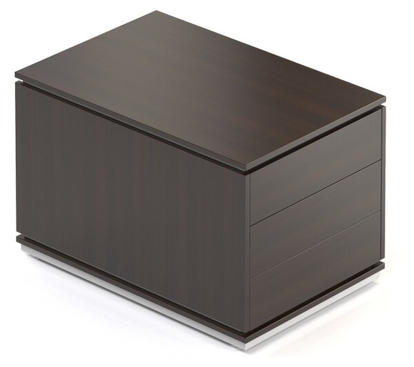 Container Creator 90,4 x 53,6 cm, 2 module - stânga, alb / wenge