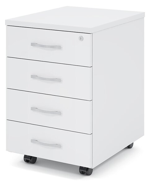 Container Impress 40,6 x 50,1 cm - 4 sertare, alb