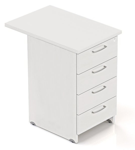 Container Visio 70 x 47 cm - 4 sertare, alb