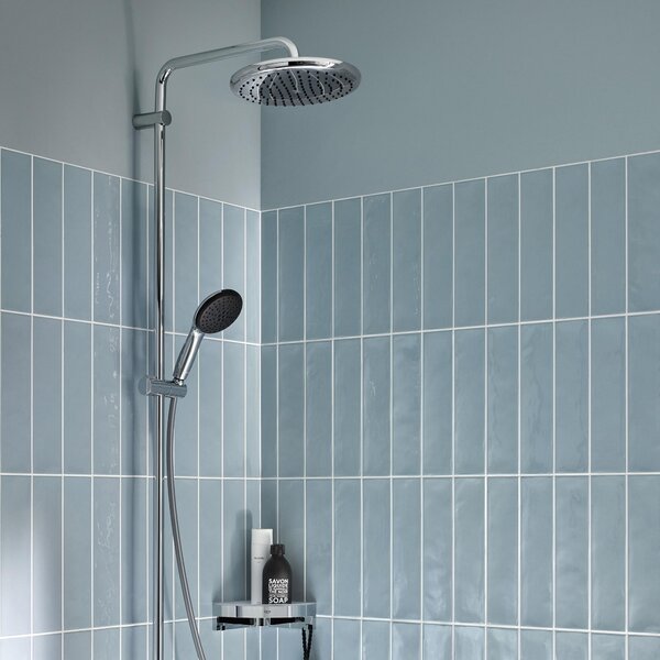 Grohe Vitalio Start System set cadă și duș perete cu termostat cu duș de ploaie crom 26988001