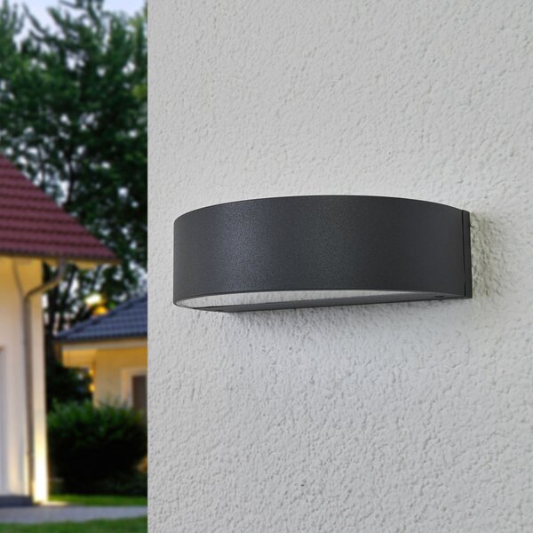 BEGA 24469K3 aplică exterior up/down grafit 3.000K, Gri, Metal, Modern
