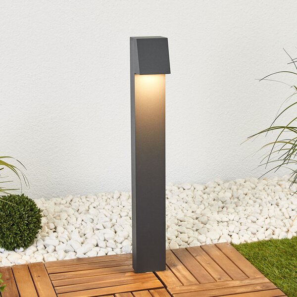 BEGA 77237K3 lampă trotuar ang grafit 3.000K jos, Gri, Metal, Modern