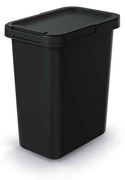Coș de gunoi suspendat, 12 l, negru