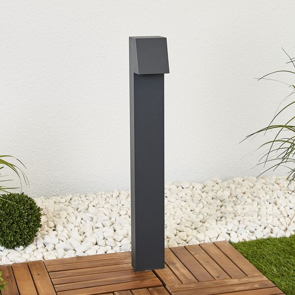 BEGA 77237K3 lampă trotuar ang grafit 3.000K jos, Gri, Metal, Modern