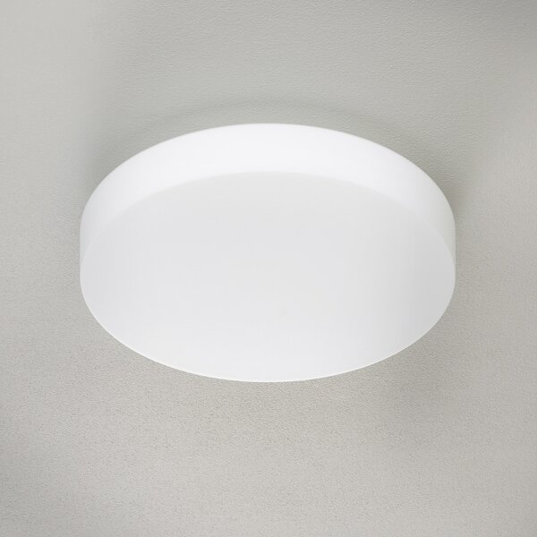BEGA 23297 plafonieră LED sticlă DALI 3.000K Ø47cm, reglabil, Alb, Hol, Metal, Modern