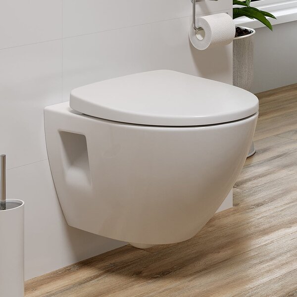 Cersanit Moduo set vas și capac agăţat fără margine alb S701-725