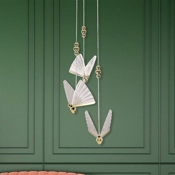 Light Prestige Mariposa lampă suspendată 3x24 W transparent-auriu LP-1715/3P