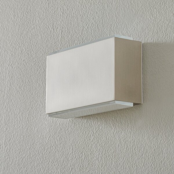 BEGA Bega 23015 Aplică de perete LED 3000K 18cm oțel 1260lm, Metalic, Hol, Metal, Modern, Priză de perete sus / jos