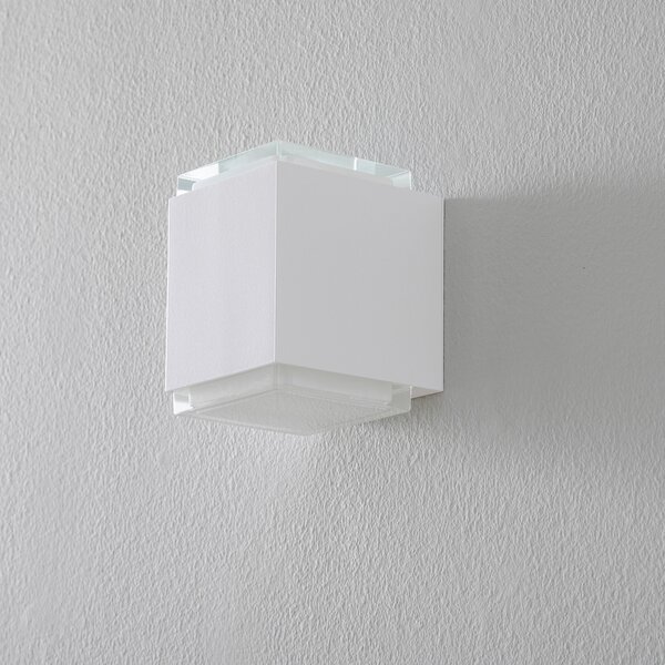 BEGA 50063 aplică LED 3.000K 9 cm alb, Alb, Hol, Metal, Modern, Priză de perete sus / jos