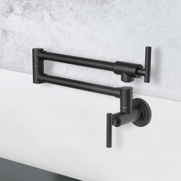 Berg Pot Filler baterie bucătărie perete negru 830135B