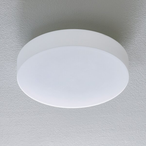 BEGA Bega 50651 plafonieră LED sticlă opală 3,000K Ø34cm, Alb, Baie, Sticlă, Modern