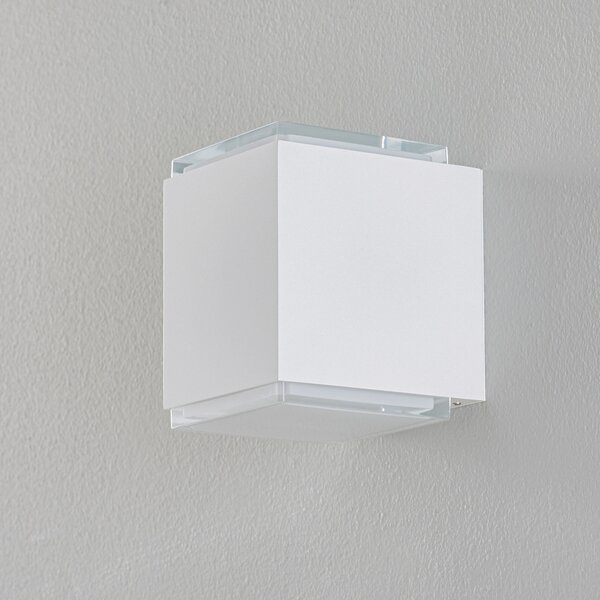 BEGA 50064 3000K 12cm aplică LED DALI alb, Alb, Hol, Metal, Modern, Priză de perete sus / jos
