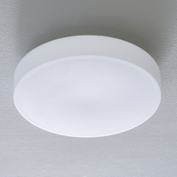 BEGA Bega 50652 plafonieră LED sticlă opală 3,000K Ø39cm, Alb, Baie, Sticlă, Modern