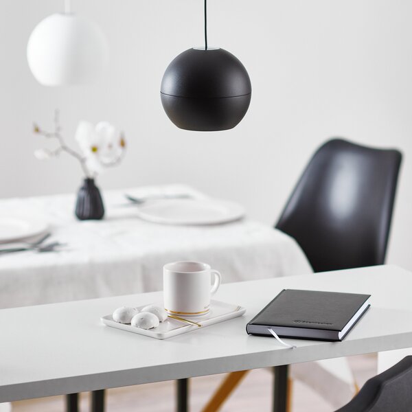 BEGA Studio Line suspend. on/off, negru/alu. Ø14cm, Negru, Camera de zi / sufragerie, Metal, Modern