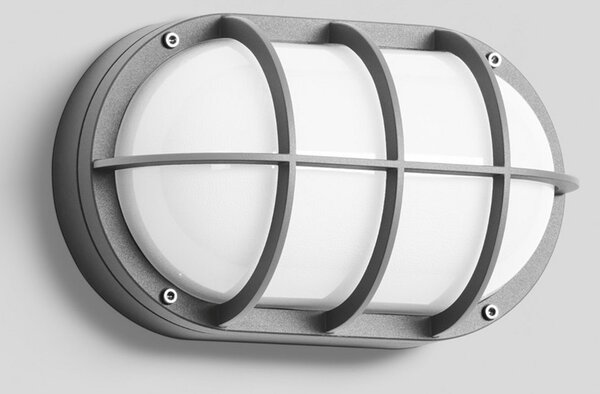 BEGA Bega 22835 LED lampă de perete pentru exterior E27 30x18cm argintiu, Gri, Hol, Metal