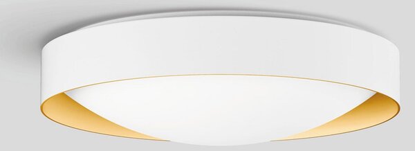 BEGA Studio Line plafonieră Ø36cm alb/alamă, reglabil, Alb, Hol, Metal, Modern