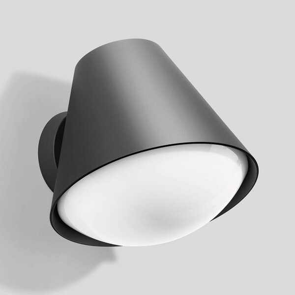 BEGA 31039K3 Aplică de perete cu LED, gri, Negru, Metal, Modern