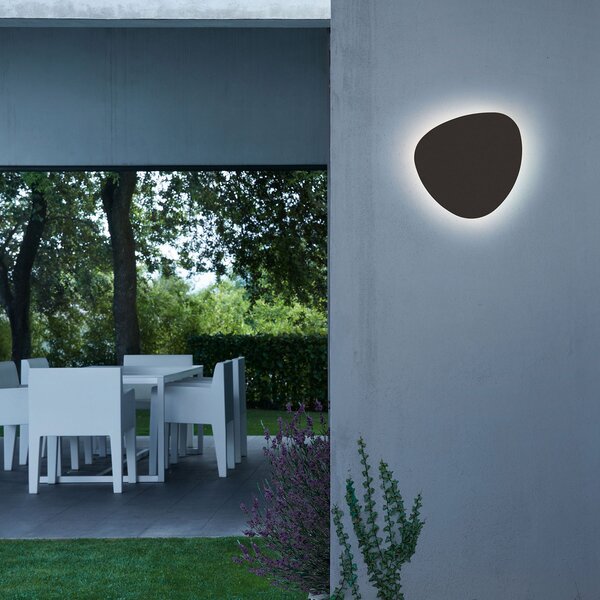 Bover Tria 05 aplică LED exterior, grafit maro, reglabil, Maro / Rugină, Metal, Design