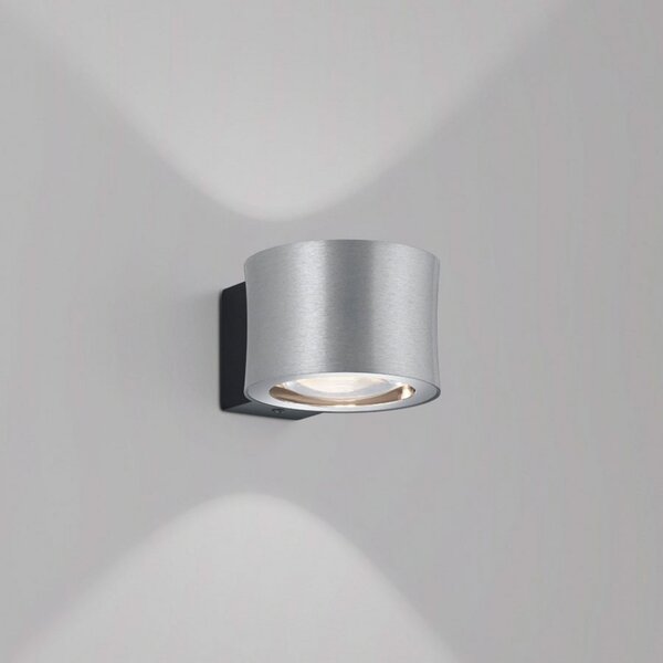 BANKAMP Impulse aplică LED, 1 bec, nichel, reglabil, Gri, Camera de zi / sufragerie, Metal, Modern