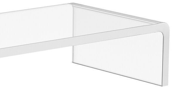 Suport transparent pentru monitor HOMCOM 53x19x9cm | Aosom Romania