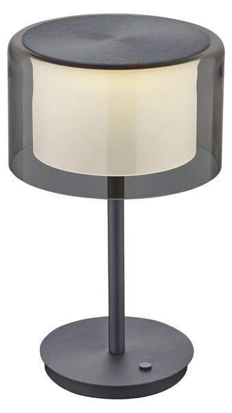 BANKAMP Grand Smoke lampă de masă LED, antracit, reglabil, Gri, Camera de zi / sufragerie, Metal, Modern