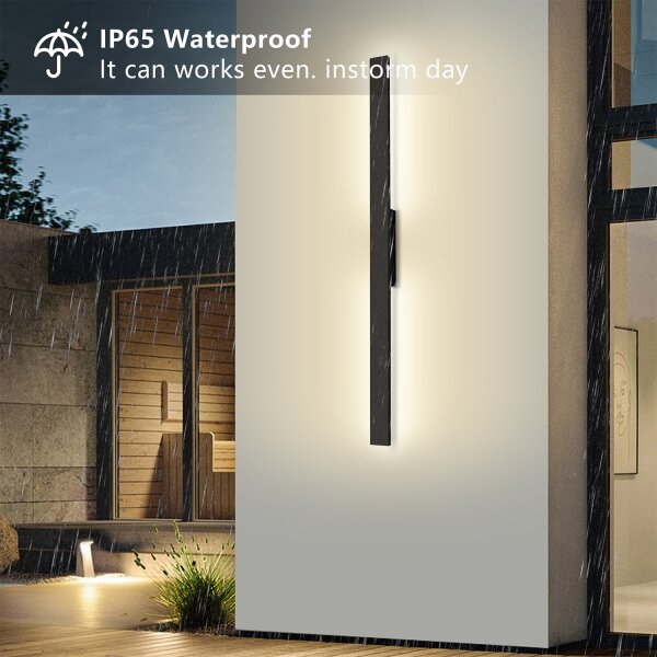 Brilagi - Aplică de perete LED pentru exterior LUNA LED/24W/230V 3000K IP65 negru