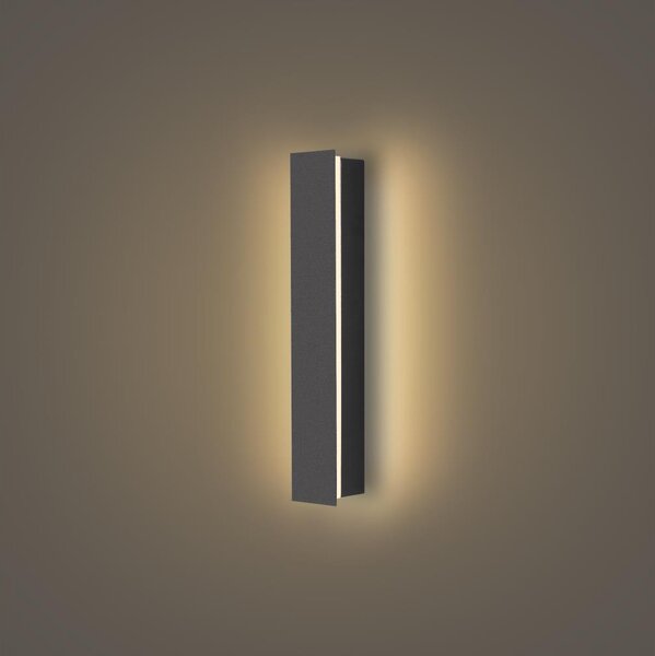 Brilagi - Aplică LED de exterior LINEAR, 8W, 230V, 3000K, IP65, antracit