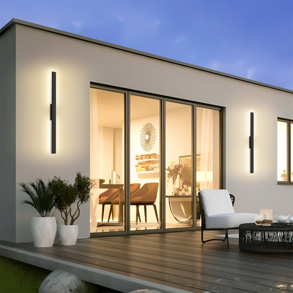 Brilagi - Aplică de perete LED pentru exterior LUNA LED/24W/230V 3000K IP65 negru