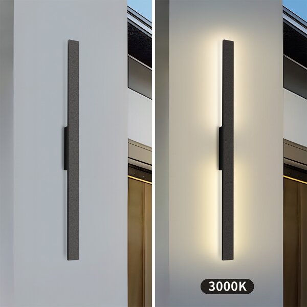 Brilagi - Aplică de perete LED pentru exterior LUNA LED/24W/230V 3000K IP65 negru
