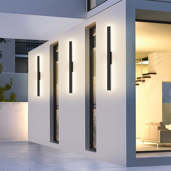 Brilagi - Aplică de perete LED pentru exterior LUNA LED/24W/230V 3000K IP65 negru