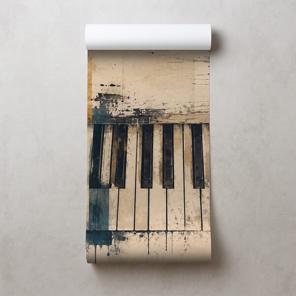 Tapet clape de pian abstracte stil vintage