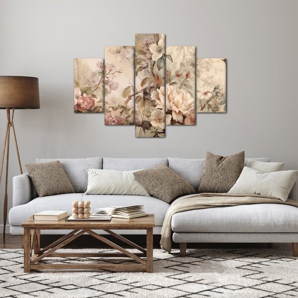 Tablou - Vintage pictura pasăre (150x105 cm)