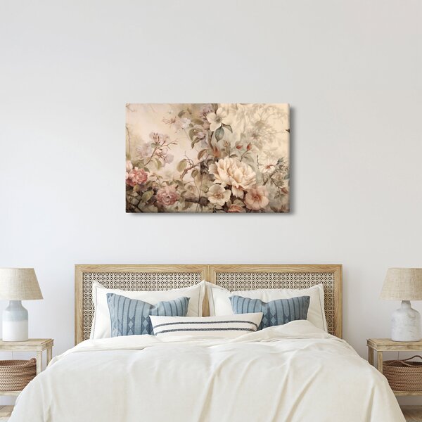 Tablou - Vintage pictura pasăre (90x60 cm)