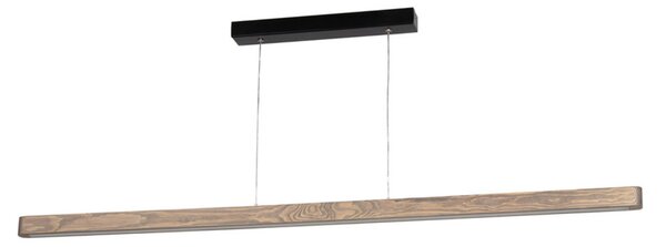 Envostar Lineo LED suspendat lumina pin gri 135cm, reglabil, Lemn, Camera de zi / sufragerie, Lemn, Modern