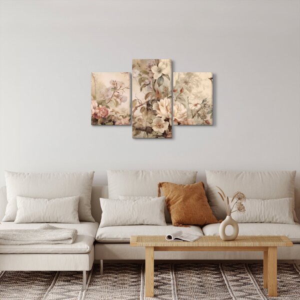 Tablou - Vintage pictura pasăre (90x60 cm)