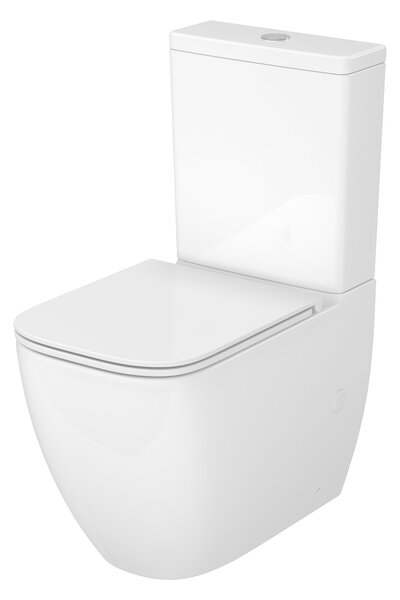 Cersanit Remo wc compact cu capac soft-close cu spălare turbionară alb K3029-001