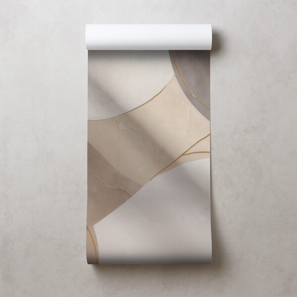 Tapet linii abstracte bej