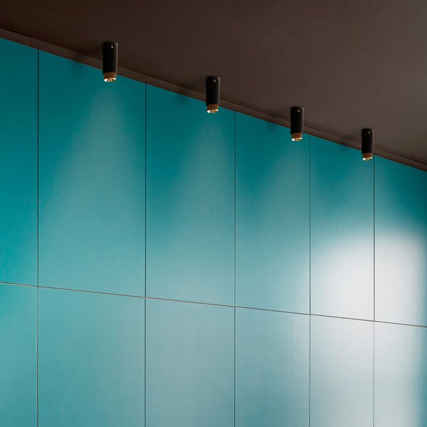 Buster + Punch Exhaust Surface fix grafit/alamă, reglabil, Negru, Hol, Metal, Modern