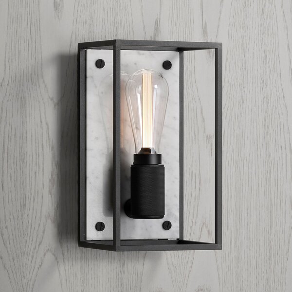 Buster + Punch Caged Wall medie marmură alb, reglabil, Negru, Hol, Metal, Modern