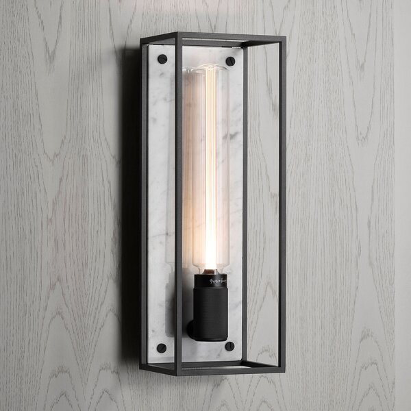 Buster + Punch Caged Wall LED mare marmură alb, reglabil, Negru, Hol, Metal, Modern