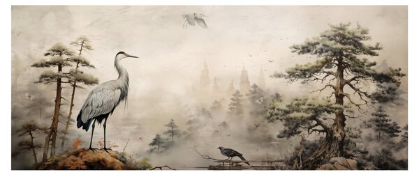Tablou - Desen animat peisaj (120x50 cm)