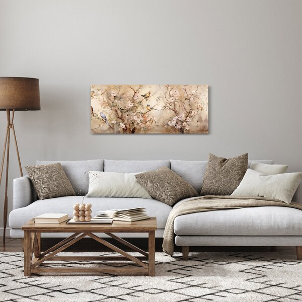 Tablou - Pictură de păsări de epocă II. (120x50 cm)