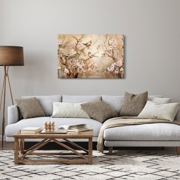 Tablou - Pictură de păsări de epocă II. (90x60 cm)