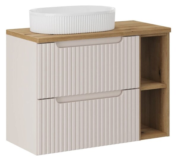 Set dulap Comad Nova Cashmere NOVA CASHMERE 82-60-2S, lavoar Comad Beyond BEYOND 5 WHITE ( E-6564 ), NOVA OAK 81-20-39, NOVA OAK A 89-80